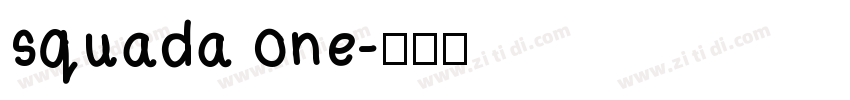 squada one字体转换